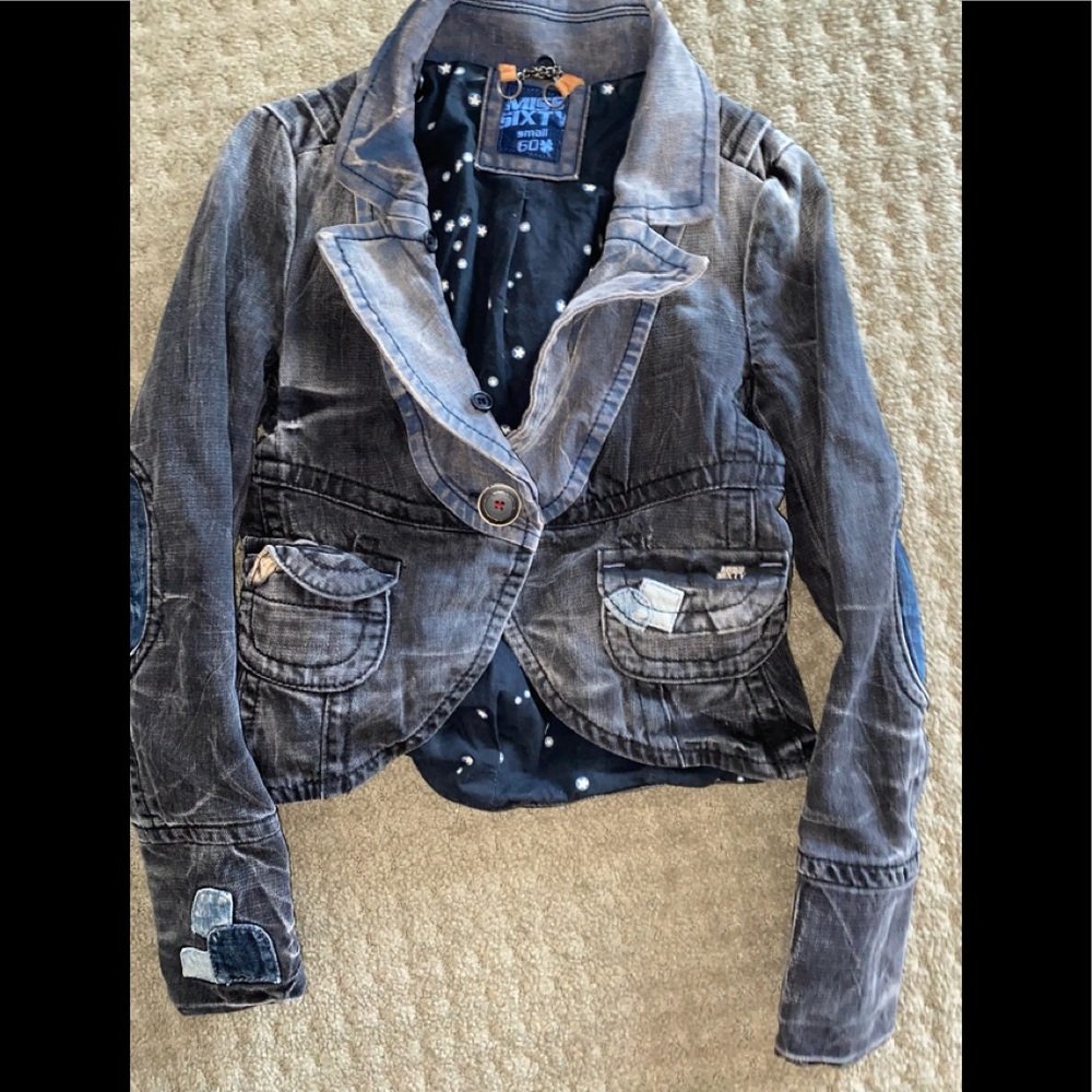 Miss Sixty denim jeans jacket xsmall.